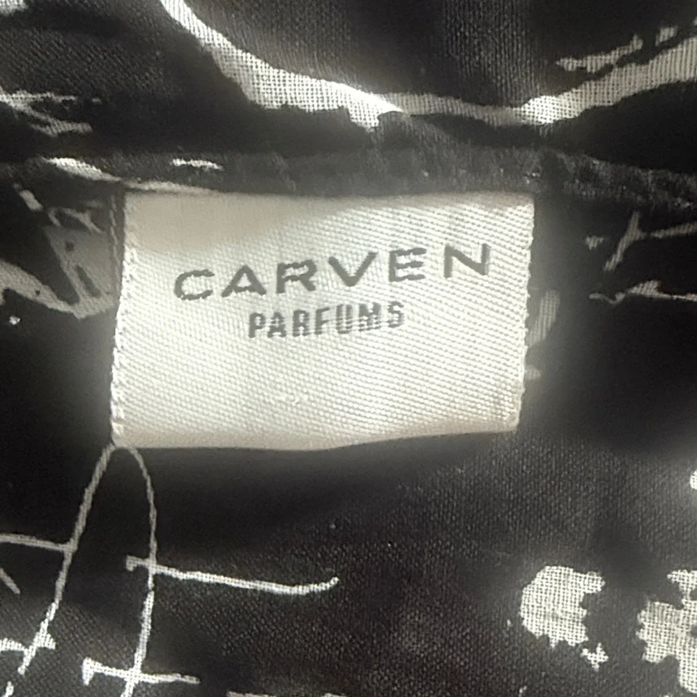 Carven Black and White Patterned‎ Scarf